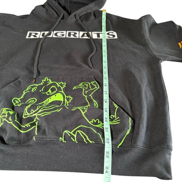 Nickelodeon‎ Rugrats Reptar Hoodie Pullover Sweatshirt Black Size M Medium 90’s - Picture 7 of 9